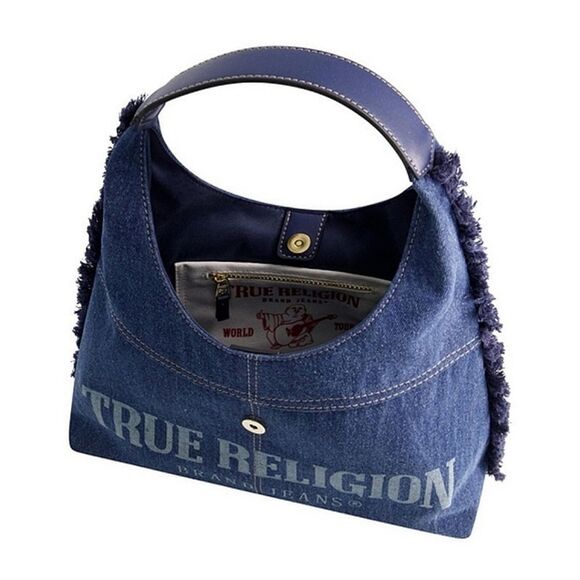 NEW True Religion Denim Hobo Handbag - Picture 3 of 6